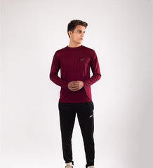 Maroon Full Sleeves and Black Terry Combo